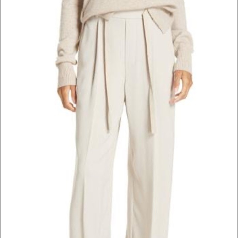 Vince Cream Wide Leg Pants